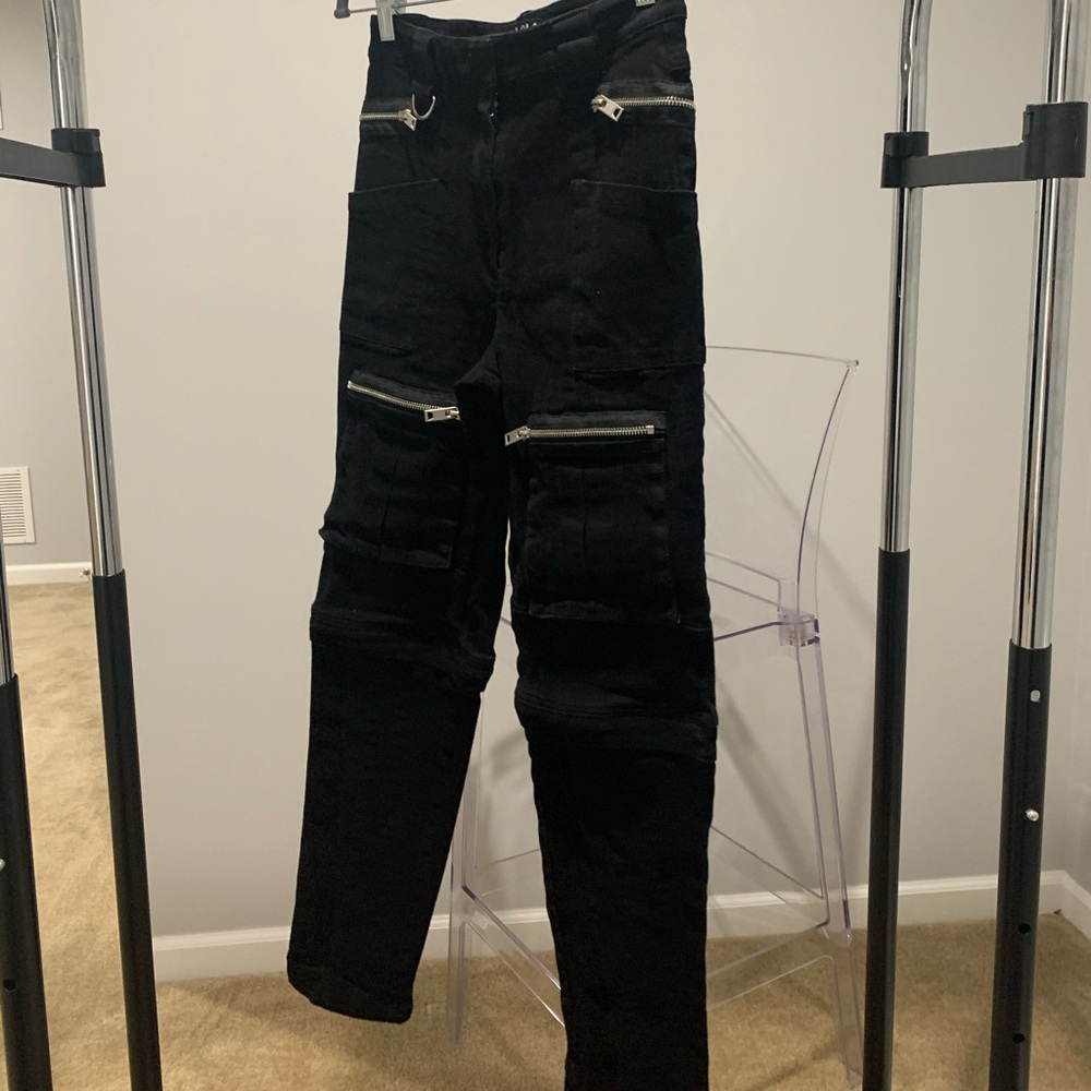 I.AM.GIA Cargo Zip Pants-Black